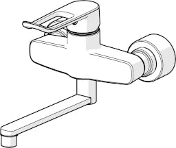 HANSA Hansa HANSACLINICA Single-lever basin mixer, long lever, spout 277 mm, chrome – 0153 6286