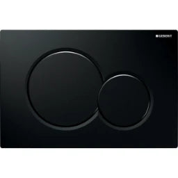 GEBERIT GE Sigma01 Flush Plate, dual-flush black, round – 115.770.DW.5