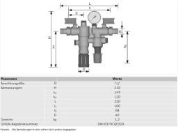 RESIDEO Resideo Filling Combination NK295C Brass, R 1/2, A 1/2" – NK295C-1/2A