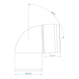 POLOPLAST PO Bend POLO-KAL XS DN 110/87 Degrees – 102144
