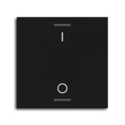 MDT Rocker for KNX Push Button Light 55 1-gang, Black matt, Switching – BE-TAL55W106.B1
