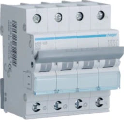 HAGER MCB 3P+N 6kA B-25A QC 4M – MBS625