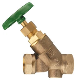 HERZ Herz Stroemax W Drinking Water Stopcock in Oblique Pattern, 1" IG, Fig. 24115/03 – 2411503
