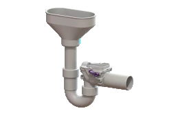 KESSEL KESSEL-Rückstauverschluss Staufix Siphon, DN 50, Einlauftrichter, Typ 5 – 73053