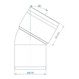 POLOPLAST PO Bend POLO-KAL XS DN 75/30 Degrees – 102131