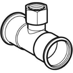 GEBERIT GE Mapress Therm T-Stk. mit Abgang d22 x Rp3/4 x 22, NPW – 41308