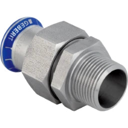 GEBERIT GE Mapress ES Transition fitting with union nut made of stainless steel d22mm x R3/4 – 35365