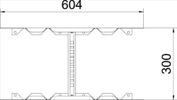 OBO Multifunktionsverbinder für Kabelleiter 60x300 Stahl bandverzinkt – 6225712