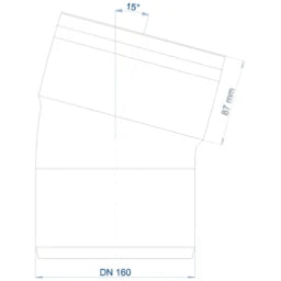POLOPLAST PO Bend POLO-KAL XS DN 160/15 Degree – 102160