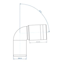 POLOPLAST PO Bogen POLO-KAL XS DN 32/87Grad – 102104