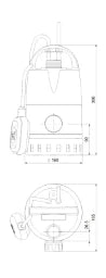 GRUNDFOS Grundfos Cellar Drainage Pump CC5A1 220V with Float Switch – 96280966