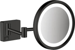 HANSGROHE HG AddStoris Shaving Mirror with LED Light Matt Black – 41790670