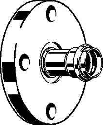 VIEGA Viega Flange Transition with SC Temponox 1759.1 in 54mm Stainless Steel – 811 228