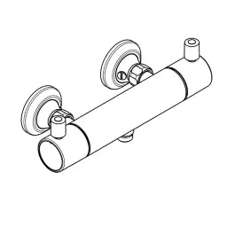 KLUDI Kludi Provita Thermostat-Brausearmatur chrom – 353300538
