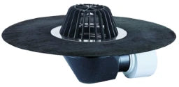 HUTTERER & LECHNER HL64H Roof drain DN75/110 horiz with bitumen collar – HL64H