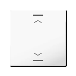 MDT Rocker for KNX Push Button Light 55 1-gang, Pure White glossy, Blinds – BE-TAL55W102.A1
