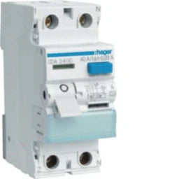 HAGER RCCB 2P 6kA 40A 30mA Type A – CDA240D