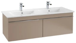 VILLEROY&BOCH V&B Venticello Double Vanity Washbasin 130x50cm 3 Tap Holes central O/F with overflow Rectangular white – 4111DL01