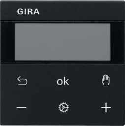 GIRA S3000 RTR Display System 55 Black m – 5393005