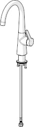 HANSA Hansa Designo Style basin mixer, spout 167mm, swivel spout, chrome – 5149 2293