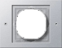 GIRA Frame 1-gang TX44 (flush-mounted IP44) aluminium painted – 021165