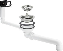 VIEGA Viega Waste Valve Set 7139.151 in Plastic White – 678 548