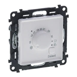 LEGRAND Valena Life Elektronisches Raumthermosta t mit Wechselkontakt Farbe: Ultraweiß – 752133