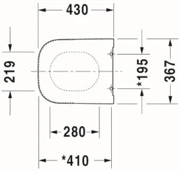 DURAVIT Duravit Happy D.2 WC-Sitz mit Absenkautomatik, weiß – 0064590000