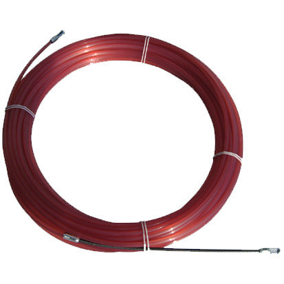 Perlon-Einziehband RED 4mm, 15m, m.langem Sucher u.2 Zugösen – PELS415RED