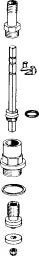 HANSA Hansa Innenoberteil für UP-Ventil 1/2" Einbautiefe 10-45mm – 59 902 723
