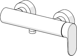 HANSA Hansa Genesis EHM Brausebatterie chrom – 3745 0107