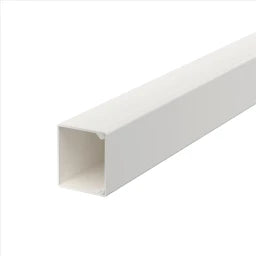 OBO Wand- und Deckenkanal mit Bodenlochung 3 0x30x2000 Polyvinylchlorid reinweiß RAL – 6191096