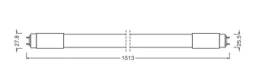 LEDVANCE LED TUBE T8 UNIVERSAL PERFORMANCE 1500mm 20W 840 – 4099854026614