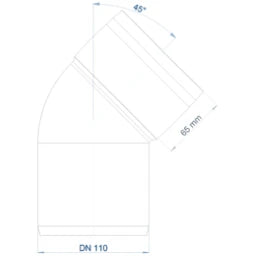 POLOPLAST PO Bend POLO-KAL XS DN 110/45Degree – 102142