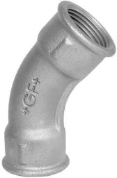 FISCHER GEORG FITTINGS Elbow 45° Fig. 41 1" black – 770041106