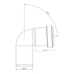 POLOPLAST PO Bogen POLO-KAL NG DN 40/87Grad – 02114