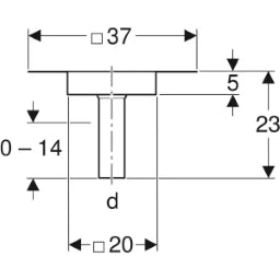 GEBERIT GE Pluvia Vapour Barrier Connection 12L d56, CrNi 359113 – 359.113.00.1