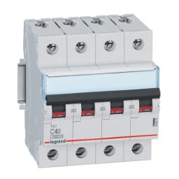 LEGRAND Miniature Circuit Breaker 10kA C 40A/3-pole+N 4TE – 404243