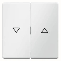 BERKER Rocker with Imprint Symbol Arrow Q.1/Q.3 polar white, velour – 16256089