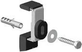 KALDEWEI Kaldewei Bathtub Anchor Design 2012 single set – 687675130000