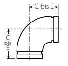 VICTAULIC Victaulic Stainless Steel Grooved Elbow 90 Degree Model 410 SS316 88.9mm – F04100030ZZX160