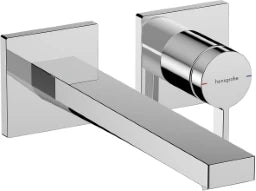 HANSGROHE HG Tecturis E Wall-Mounted Basin Mixer, 2-Hole, Concealed Installation, Finish Set, 225 mm Spout, Chrome – 73051000