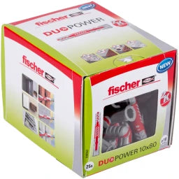 FISCHER DÜBEL Duopower 10 x 80 - VPE=25ST Duopower – 538252