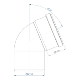 POLOPLAST PO Bogen POLO-KAL NG DN 110/67Grad – 02143