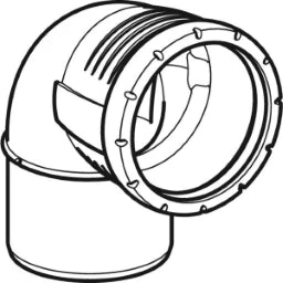 GEBERIT GE Silent-Pro Bogen 87,5 Gr. d160mm – 393.724.14.1
