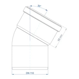 POLOPLAST PO Bogen POLO-KAL NG DN 110/30Grad – 02141