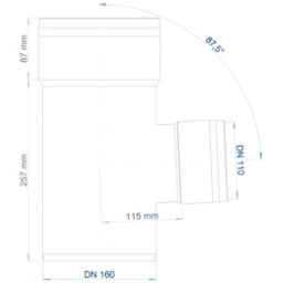 POLOPLAST PP Branch POLO-KAL XS DN 160/110/87 Degrees – 102244