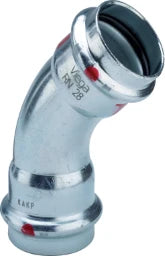 VIEGA Viega Bogen 45 Grad mit SC Prestabo 1126 in 42mm Stahl verzinkt – 558 314