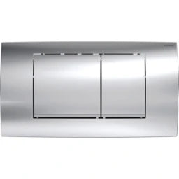 GEBERIT GE Twinline30 Dual-Flush Actuator Plate Gloss Chrome/Matte Chrome/Gloss Chrome – 115.899.KH.1