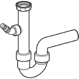GEBERIT GE Finished Drain 1-piece in PP d40mm x G1 1/2 white – 152.713.11.1